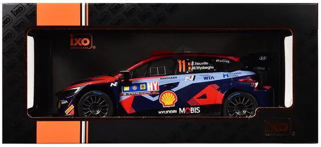 Alt view image 3 of 3 - Hyundai i20 N Rally1 #11 Winner "Central European Rally" (2023) 1/18 Diecast Model Car by IXO Models