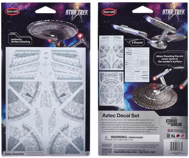 Alt view image 3 of 3 - USS Enterprise NCC-1701 Aztec Decal Set "Star Trek: Strange New Worlds" (2022-Current) TV Series 1/1000 Scale by Polar Lights