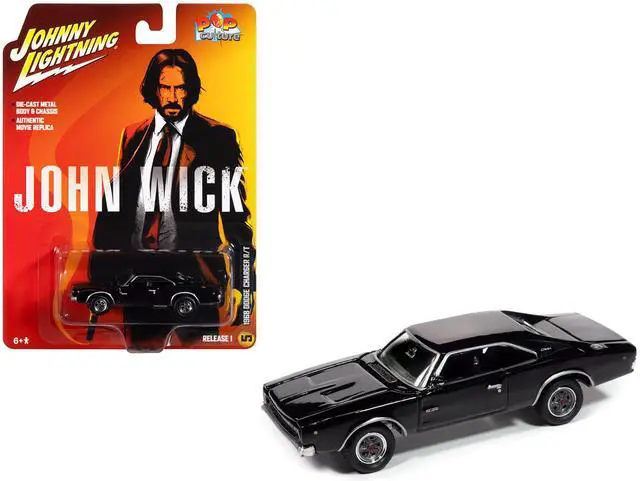 Main image of 1968 Dodge Charger R/T Black "John Wick" (2014) Movie "Pop Culture" 2025 Release 1 1/64 Diecast Model Cars by Johnny Lightning