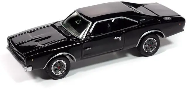 Alt view image 5 of 9 - 1968 Dodge Charger R/T Black "John Wick" (2014) Movie "Pop Culture" 2025 Release 1 1/64 Diecast Model Cars by Johnny Lightning