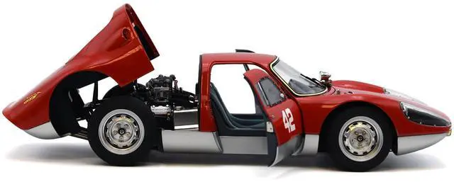 Alt view image 3 of 6 - Porsche 904 Carrera GTS #42 Red "Pebble Beach Auction 2017" Limited Edition to 1000 pieces 1/18 Die Cast Model Car by CMC