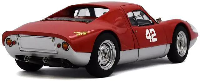 Alt view image 6 of 6 - Porsche 904 Carrera GTS #42 Red "Pebble Beach Auction 2017" Limited Edition to 1000 pieces 1/18 Die Cast Model Car by CMC