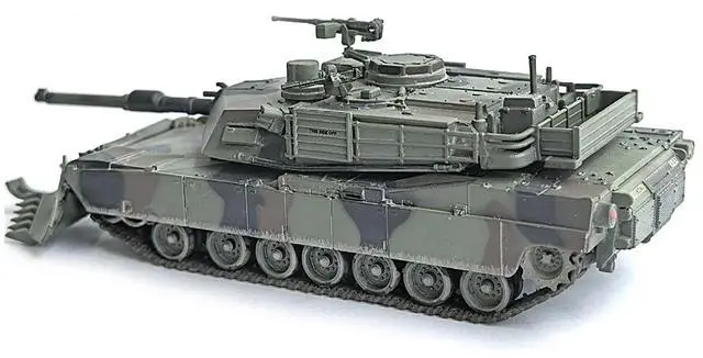Alt view image 2 of 6 - United States M1A2 SEP Tank w/Mine Plow (Plowing Mode) "Fort Knox" (2002)" Green Camouflage 1/72 Plastic Model by Dragon Models