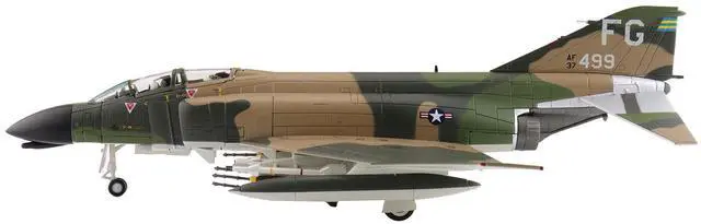 Alt view image 2 of 6 - McDonnell Douglas F-4C Phantom II Fighter-Bomber Aircraft US Air Force "Air Power Series" 1/72 Diecast Model Hobby Master