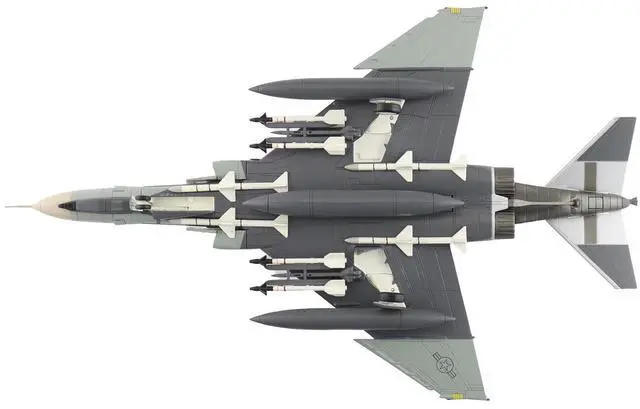 Alt view image 4 of 6 - McDonnell Douglas F-4F Phantom II Fighter-Bomber Aircraft US Air Force "Air Power Series" 1/72 Diecast Model Hobby Master