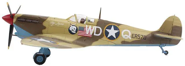 Alt view image 2 of 6 - Supermarine Spitfire Mk.Vb Trop Fighter Aircraft Mediterranean Allied Coastal Air Force 1/48 Diecast Model Hobby Master