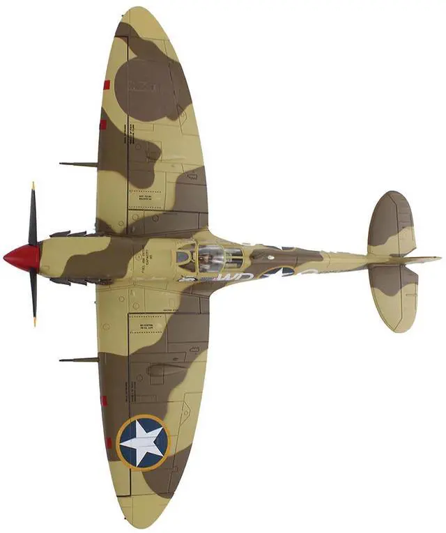 Alt view image 3 of 6 - Supermarine Spitfire Mk.Vb Trop Fighter Aircraft Mediterranean Allied Coastal Air Force 1/48 Diecast Model Hobby Master