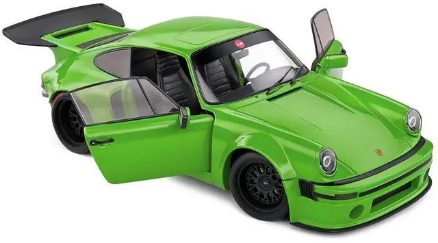 Alt view image 2 of 6 - 2022 Porsche 911 KS-R Green Metallic 1/18 Diecast Model Car by Solido