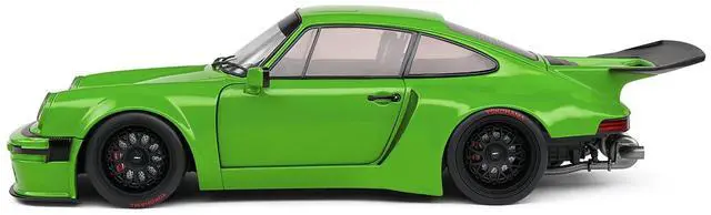 Alt view image 3 of 6 - 2022 Porsche 911 KS-R Green Metallic 1/18 Diecast Model Car by Solido
