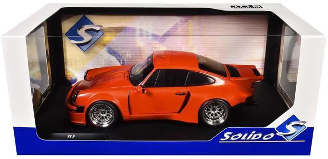 Alt view image 6 of 6 - 2022 Porsche 911 KS-R Orange Metallic 1/18 Diecast Model Car by Solido