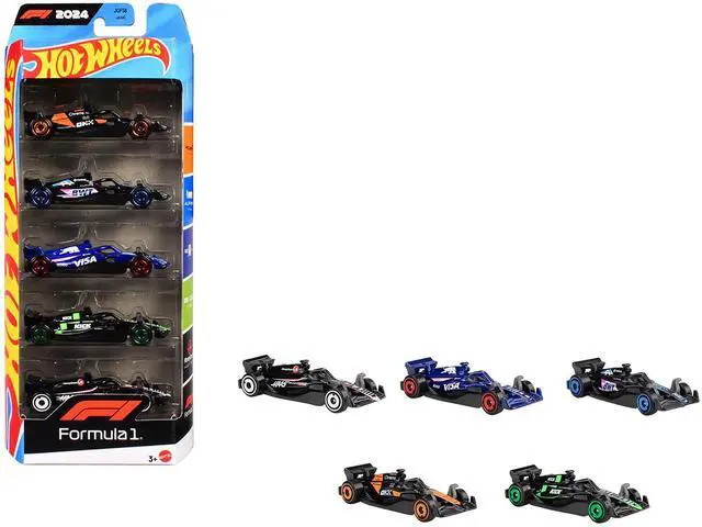 Main image of 2024 Formula 1 World Championship 5 piece Set Diecast Model Cars by Hot Wheels