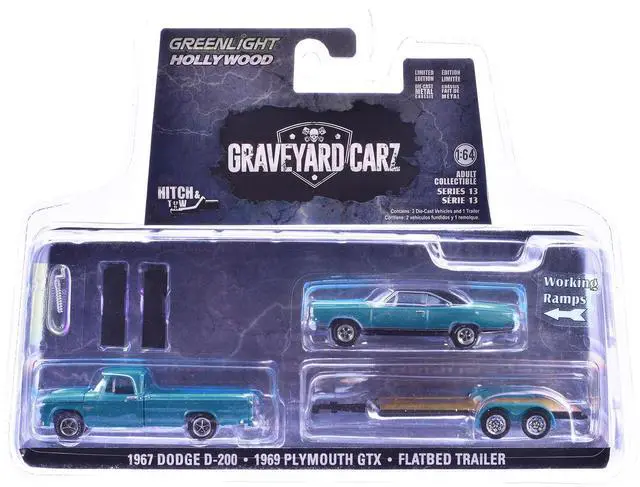 Alt view image 2 of 4 - "Hollywood Hitch & Tow" Series 13, Set of 3 pieces 1/64 Diecast Model Cars by Greenlight