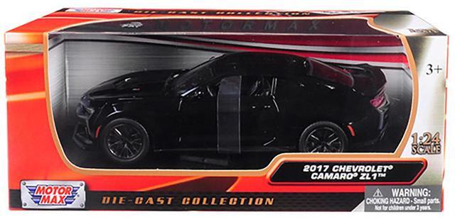 Alt view image 3 of 3 - 2017 Chevrolet Camaro ZL1 Black 1/24 Diecast Model Car by Motormax