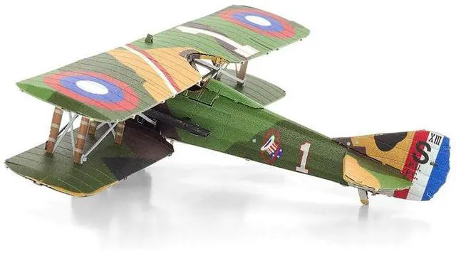 Alt view image 2 of 6 - Model Kit SPAD S.XIII Fighter Aircraft "World War I" French Air Force (Moderate Difficulty) Steel Model by Metal Earth