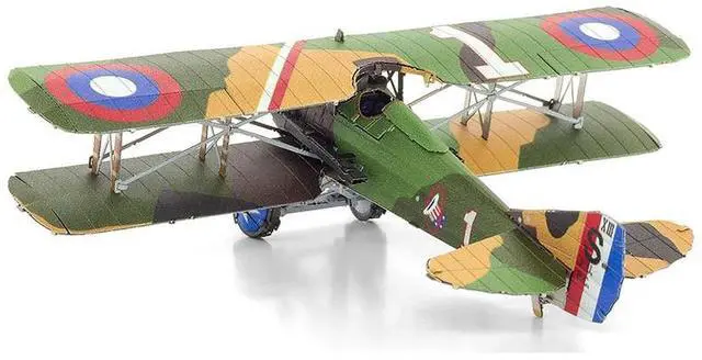 Alt view image 3 of 6 - Model Kit SPAD S.XIII Fighter Aircraft "World War I" French Air Force (Moderate Difficulty) Steel Model by Metal Earth