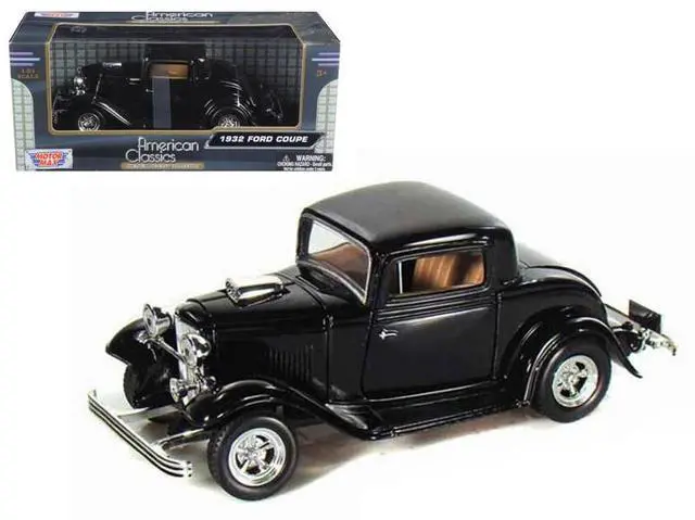 Main image of 1932 Ford Coupe Black 1/24 Diecast Model Car by Motormax