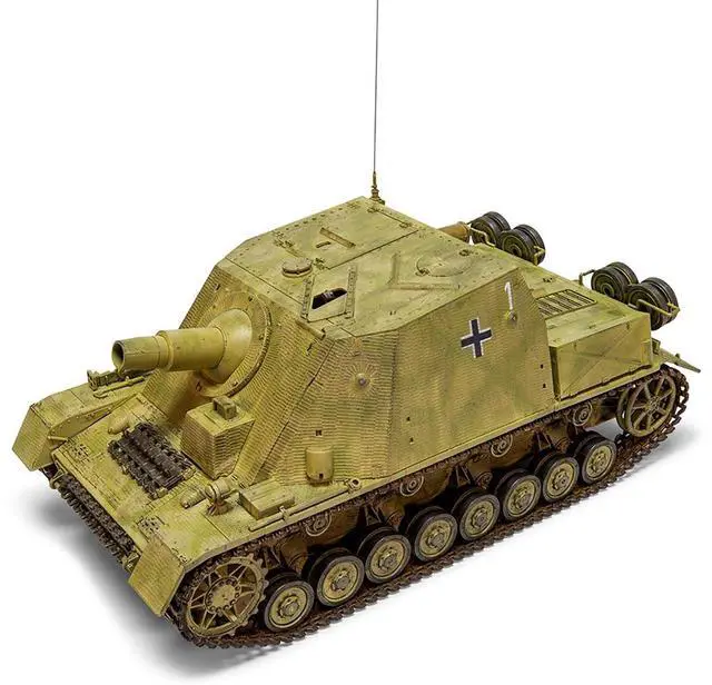 Alt view image 5 of 6 - Level 3 Model Kit of Sturmpanzer IV Brummbar "Mid Version" Tank with 2 Scheme Options 1/35 plastic model kit by Airfix
