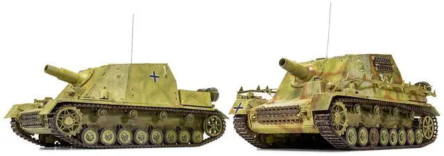 Alt view image 6 of 6 - Level 3 Model Kit of Sturmpanzer IV Brummbar "Mid Version" Tank with 2 Scheme Options 1/35 plastic model kit by Airfix