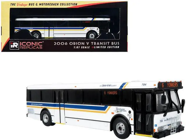 Alt view image 6 of 6 - 2006 Orion V Transit Bus Westchester, NY Bee-Line "6 Yonkers" Limited Edition 1/87 (HO) Diecast Model by Iconic Replicas