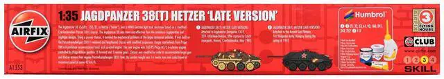 Alt view image 5 of 6 - Level 3 Model Kit of Jagdpanzer 38(t) Hetzer "Late Version" Tank with 2 Scheme Options 1/35 plastic model kit by Airfix