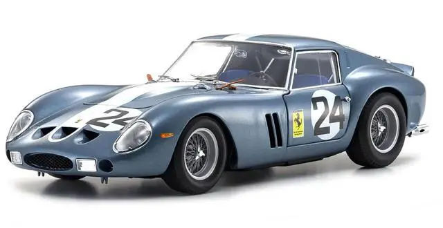 Alt view image 6 of 6 - Ferrari 250 GTO #24 Phil Hill - Olivier Gendebien 2nd Place "Sebring 12 Hours" (1962) 1/18 Diecast Model Car by Kyosho