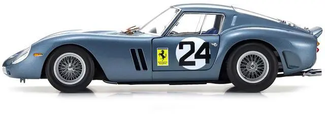 Alt view image 4 of 6 - Ferrari 250 GTO #24 Phil Hill - Olivier Gendebien 2nd Place "Sebring 12 Hours" (1962) 1/18 Diecast Model Car by Kyosho
