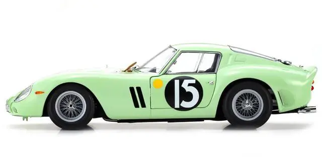 Alt view image 4 of 6 - Ferrari 250 GTO #15 Innes Ireland Winner "Goodwood Tourist Trophy" (1962) 1/18 Diecast Model Car by Kyosho