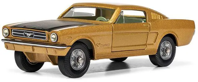 Alt view image 2 of 6 - Ford Mustang Fastback 2+2 Gold Metallic and Black Diecast Model by Corgi