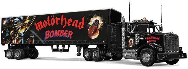 Alt view image 2 of 6 - "Motorhead Bomber" Transport Truck Black 1/50 Diecast Model by Corgi