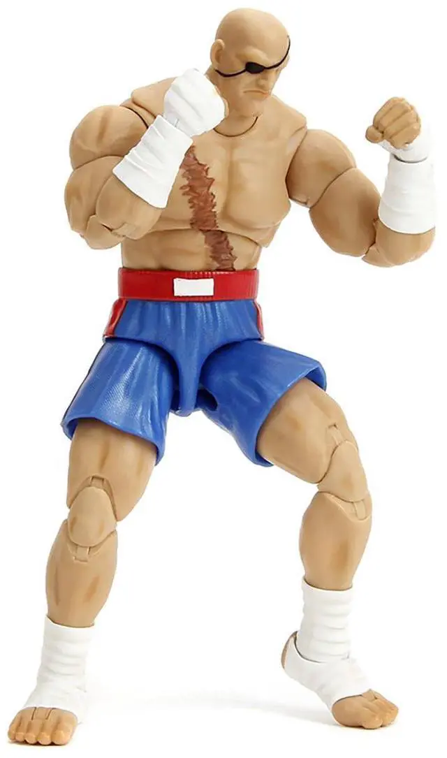 Alt view image 2 of 6 - Sagat 7.5" Moveable Figure with Accessories "Ultra Street Fighter II: The Final Challengers" (2017) Video Game Model by Jada