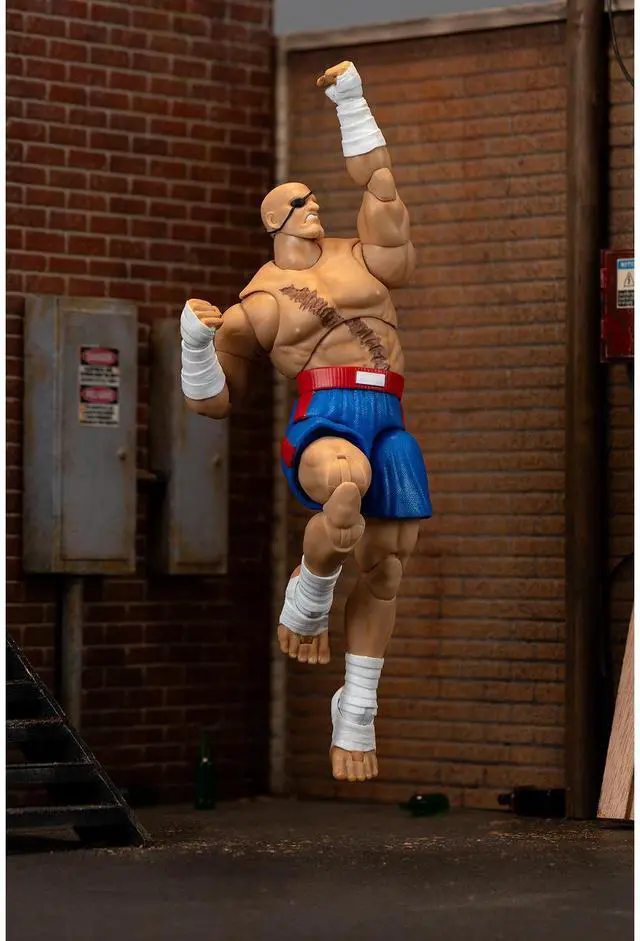 Alt view image 6 of 6 - Sagat 7.5" Moveable Figure with Accessories "Ultra Street Fighter II: The Final Challengers" (2017) Video Game Model by Jada