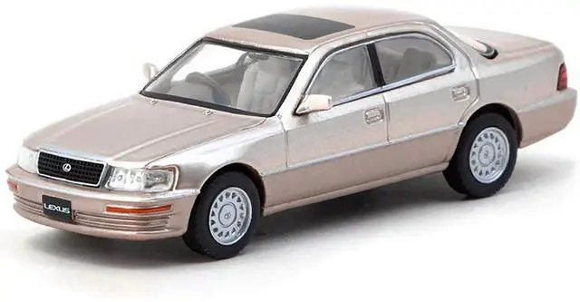 Alt view image 2 of 6 - Lexus LS400 (UCF10) RHD (Right Hand Drive) Champagne Beige Metallic "Global64" Series 1/64 Diecast Model by Tarmac Works