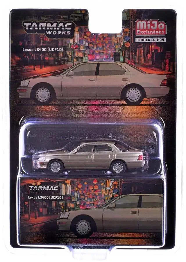 Alt view image 5 of 6 - Lexus LS400 (UCF10) RHD (Right Hand Drive) Champagne Beige Metallic "Global64" Series 1/64 Diecast Model by Tarmac Works