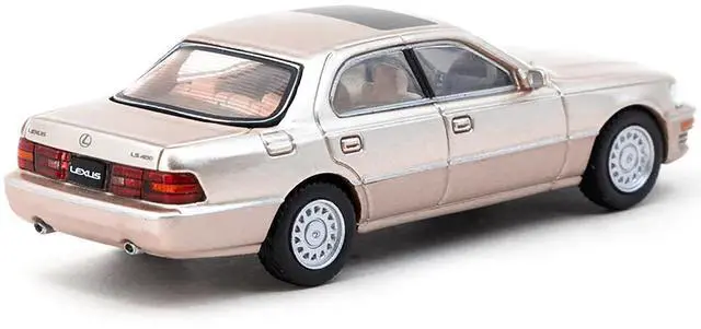 Alt view image 3 of 6 - Lexus LS400 (UCF10) RHD (Right Hand Drive) Champagne Beige Metallic "Global64" Series 1/64 Diecast Model by Tarmac Works