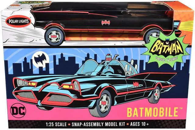 Main image of Skill 2 Model Kit Batmobile "Batman" (1966-1968) TV Series 1/25 Scale Model by Polar Lights