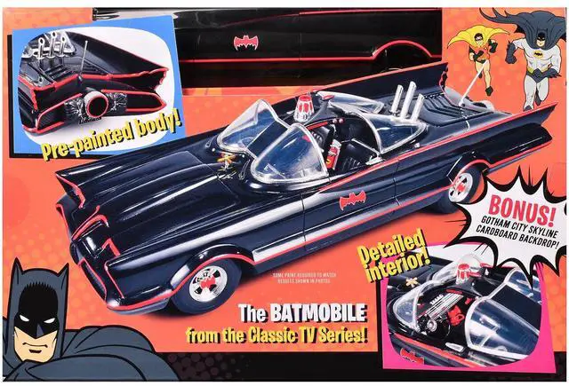 Alt view image 4 of 4 - Skill 2 Model Kit Batmobile "Batman" (1966-1968) TV Series 1/25 Scale Model by Polar Lights