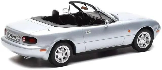 Alt view image 3 of 6 - 1991 Mazda MX-5 Convertible Silver Metallic 1/18 Diecast Model Car by Norev