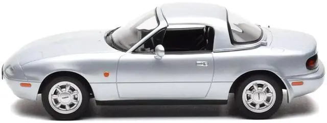 Alt view image 4 of 6 - 1991 Mazda MX-5 Convertible Silver Metallic 1/18 Diecast Model Car by Norev