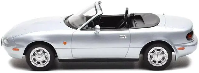 Alt view image 2 of 6 - 1991 Mazda MX-5 Convertible Silver Metallic 1/18 Diecast Model Car by Norev