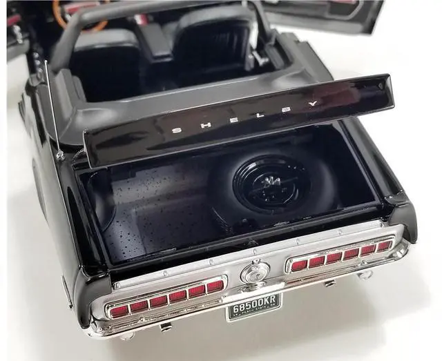 Alt view image 4 of 6 - 1968 Shelby GT500 KR Convertible Black White Stripes Limited Edition to 480 pieces Worldwide 1/18 Diecast Model by ACME