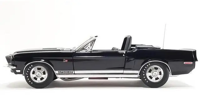 Alt view image 5 of 6 - 1968 Shelby GT500 KR Convertible Black White Stripes Limited Edition to 480 pieces Worldwide 1/18 Diecast Model by ACME