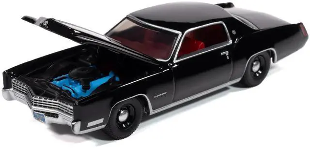 Alt view image 3 of 6 - 1967 Cadillac Eldorado Sable Black with Red Interior "Luxury Cruisers" Series 1/64 Diecast Model Cars by Auto World