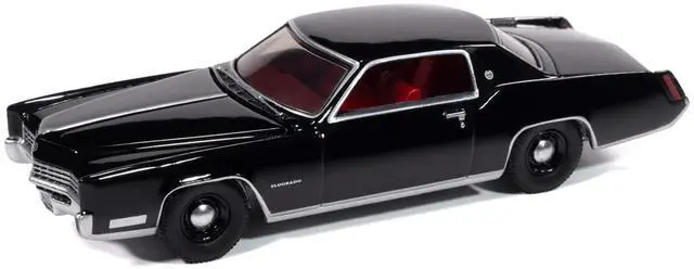 Alt view image 4 of 6 - 1967 Cadillac Eldorado Sable Black with Red Interior "Luxury Cruisers" Series 1/64 Diecast Model Cars by Auto World