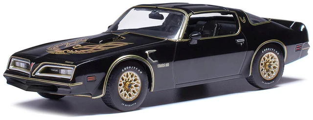 Alt view image 4 of 6 - 1977 Pontiac Trans Am Starlight Black with Hood Graphics 1/43 Diecast Model Car by IXO Models