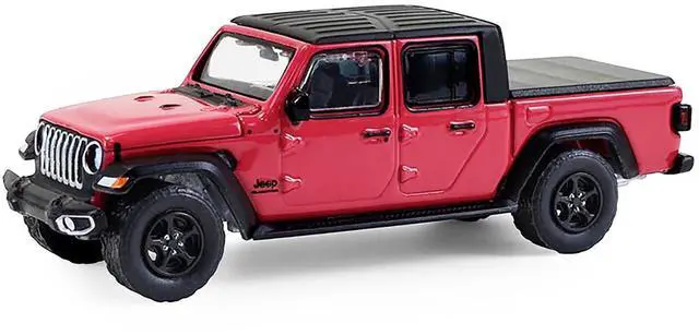 Alt view image 6 of 6 - 2024 Jeep Gladiator Pickup Truck Tuscadero Pink with Black Top "Showroom Floor" Series 7 1/64 Diecast Model Cars by Greenlight