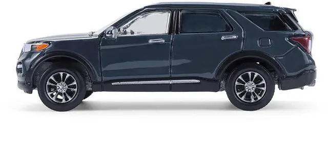Alt view image 2 of 4 - 2024 Ford Explorer Stone Blue "Showroom Floor" Series 7 1/64 Diecast Model Cars by Greenlight