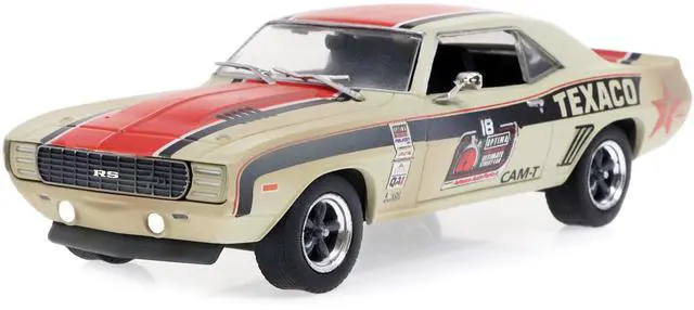 Alt view image 2 of 3 - 1969 Chevrolet Camaro RS #18 "Texaco" "OPTIMA Street Car: GTV Class" (2021) (Raced Version) 1/43 Diecast Model Car made by Greenlight