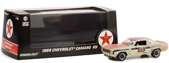Alt view image 3 of 3 - 1969 Chevrolet Camaro RS #18 "Texaco" "OPTIMA Street Car: GTV Class" (2021) (Raced Version) 1/43 Diecast Model Car made by Greenlight