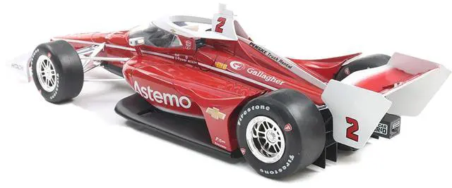 Alt view image 3 of 6 - Dallara IndyCar #2 Josef Newgarden "Astemo" Team Penske "NTT IndyCar Series" (2025) 1/18 Diecast Model by IXO Models