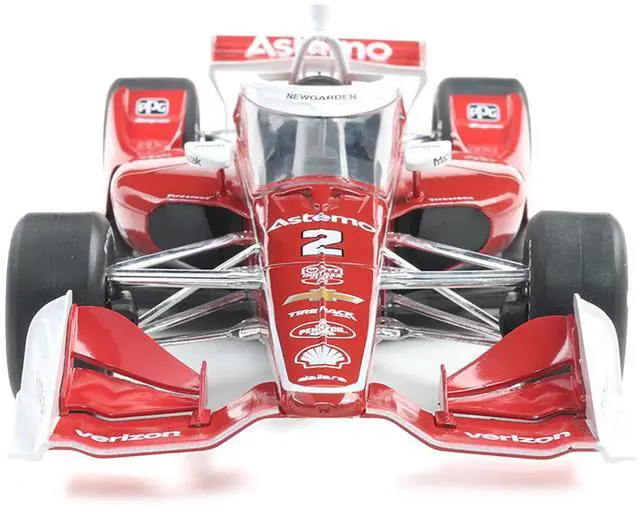 Alt view image 4 of 6 - Dallara IndyCar #2 Josef Newgarden "Astemo" Team Penske "NTT IndyCar Series" (2025) 1/18 Diecast Model by IXO Models